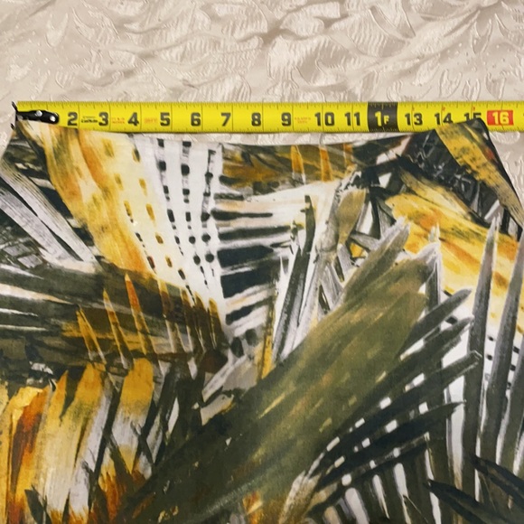 Premise Fully Lined Skirt SZ 4 Beautiful Tropical Print with Palm Leaves - Picture 7 of 10